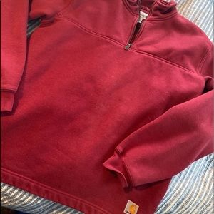 Vintage Red Carhartt Quarterzip